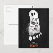 Carte postale Joyeux Halloween (Devant / Derrière)