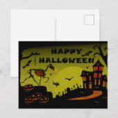 Carte Postale Joyeux Halloween (Devant / Derrière)