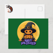 Carte Postale Joyeux Halloween (Devant / Derrière)