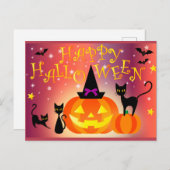 Carte Postale Joyeux Halloween (Devant / Derrière)