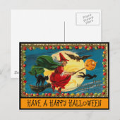 Carte Postale Joyeux Halloween (Devant / Derrière)