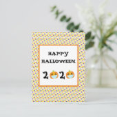 Carte Postale Joyeux Halloween 2020 Citrouille (Debout devant)
