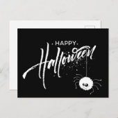 Carte Postale Joyeux Halloween Araignée  (Devant / Derrière)