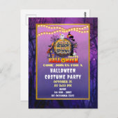 Carte Postale Joyeux Halloween C'est la saison de la célébration (Devant / Derrière)