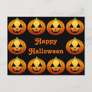 Carte postale Joyeux Halloween Citrouille