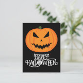 Carte Postale Joyeux Halloween Citrouille de Jack O'Lantern cool (Debout devant)