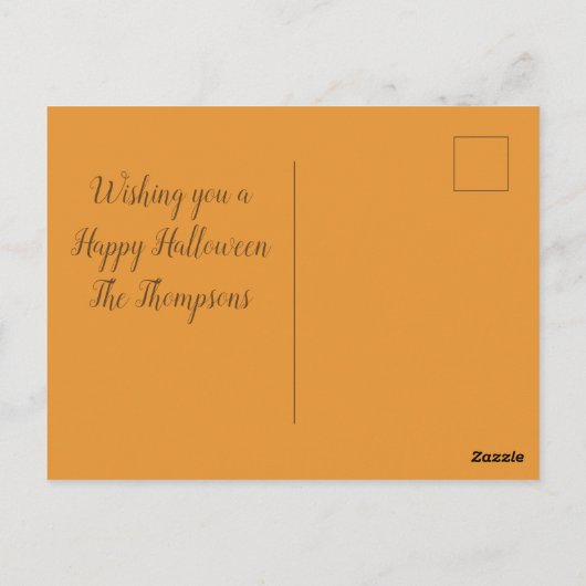 Carte Postale Joyeux Halloween Citrouille Jack O Lanterns (Dos)