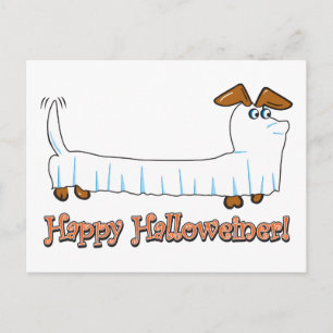 Carte Postale Joyeux Halloween Dachshund