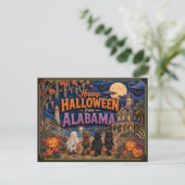 Carte Postale Joyeux Halloween d'enfants d'Alabama (Debout devant)