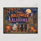 Carte Postale Joyeux Halloween d'enfants d'Alabama (Devant)