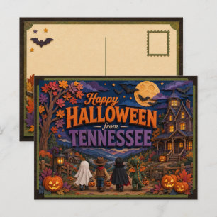 Carte Postale Joyeux Halloween des enfants du Tennessee