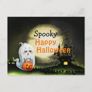 Carte Postale Joyeux Halloween effrayant