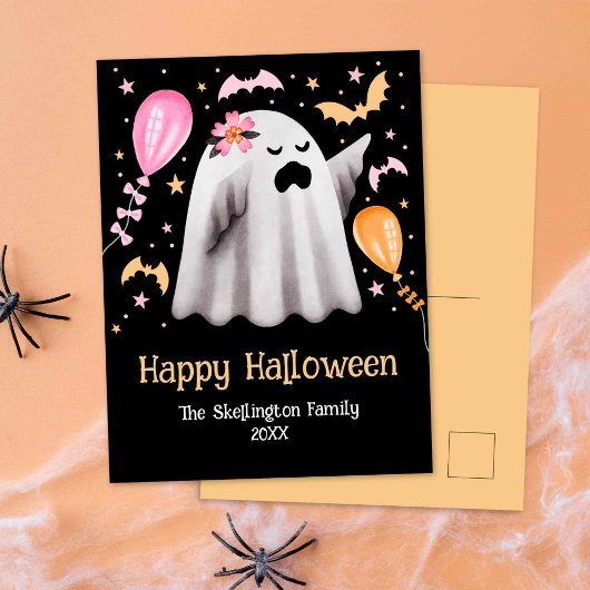 Carte Postale Joyeux Halloween Ghost