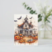 Carte Postale Joyeux Halloween | Haunted Mansion (Debout devant)