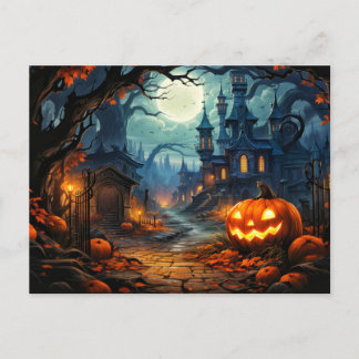 Carte Postale Joyeux Halloween | Logements Hantés Déplaisants