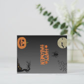 Carte Postale Joyeux Halloween Noir (Debout devant)