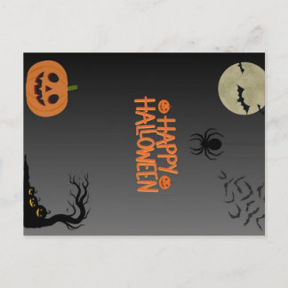 Carte Postale Joyeux Halloween Noir