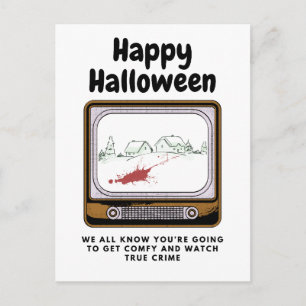 Carte Postale Joyeux Halloween Nous savons que vous regardez les