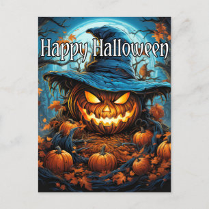 Carte Postale Joyeux Halloween   Sinister Citrouille