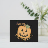 Carte Postale Joyeux Halloween souriant Jack O'Lantern (Debout devant)
