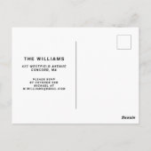 Carte Postale Joyeux Halloween | Squelette de l'Hipster du Parti (Dos)