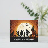 Carte Postale Joyeux Halloween Trick ou traiter les enfants (Debout devant)