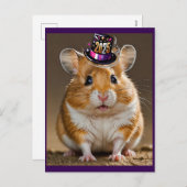 Carte postale Joyeux Hammie Nouvel An (Devant / Derrière)