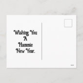 Carte postale Joyeux Hammie Nouvel An (Dos)