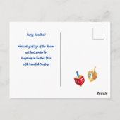 Carte Postale Joyeux Hanouka, belle fête juive (Dos)