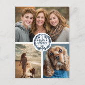 Carte Postale Joyeux Hanoukka CUSTOM 3 PHOTO FÊTE (Devant)