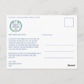 Carte Postale Joyeux Hanoukka CUSTOM 3 PHOTO FÊTE (Dos)