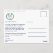 Carte Postale Joyeux Hanoukka CUSTOM 3 PHOTO FÊTE (Dos)