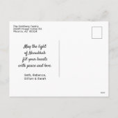 Carte postale Joyeux Hanoukka Photo Holiday (Dos)