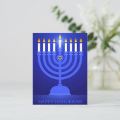 Carte Postale Joyeux Hanukka (Debout devant)