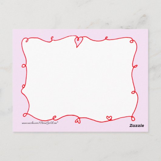 Carte postale Joyeux Heart Day (Dos)