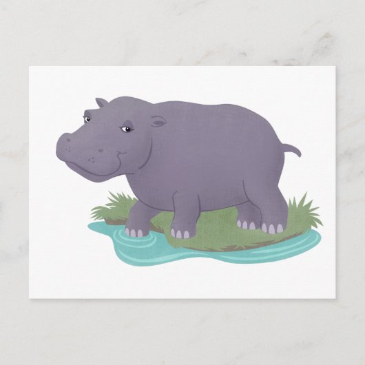 Carte Postale Joyeux Hippo (Devant)
