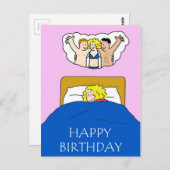 Carte Postale Joyeux Imaginaire de chambre d'anniversaire pour e (Devant / Derrière)