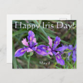 Carte Postale Joyeux Iris Day ! (Devant / Derrière)