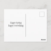 Carte Postale Joyeux jardin de fleurs de printemps (Dos)