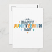 Carte Postale Joyeux Jj JJ coloré (Devant / Derrière)