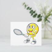 Carte Postale Joyeux joueur de tennis (Debout devant)
