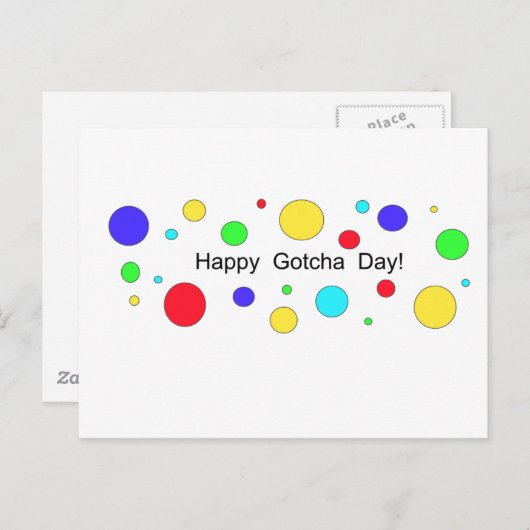 Carte Postale Joyeux Jour de Gotcha ! (Devant / Derrière)