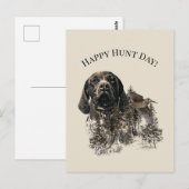 Carte Postale Joyeux Jour de la Chasse ! (Devant / Derrière)