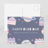 Carte Postale Joyeux Jour de l'Orbite ! (Devant / Derrière)