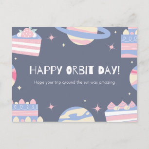 Carte Postale Joyeux Jour de l'Orbite !