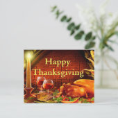 Carte Postale Joyeux jour de Thanksgiving (Debout devant)
