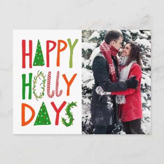 Carte Postale JOYEUX JOURS SAINTS Fêtes Noël PERSONNALISÉ (Devant)