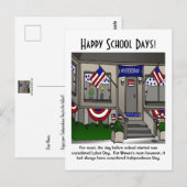 Carte postale Joyeux Jours scolaires (Devant / Derrière)