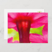 Carte Postale Joyeux, Joyeux, Fleur Rose (Devant / Derrière)