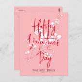 Carte Postale Joyeux Joyeux Jour des Valentines, Amis Doux (Devant / Derrière)